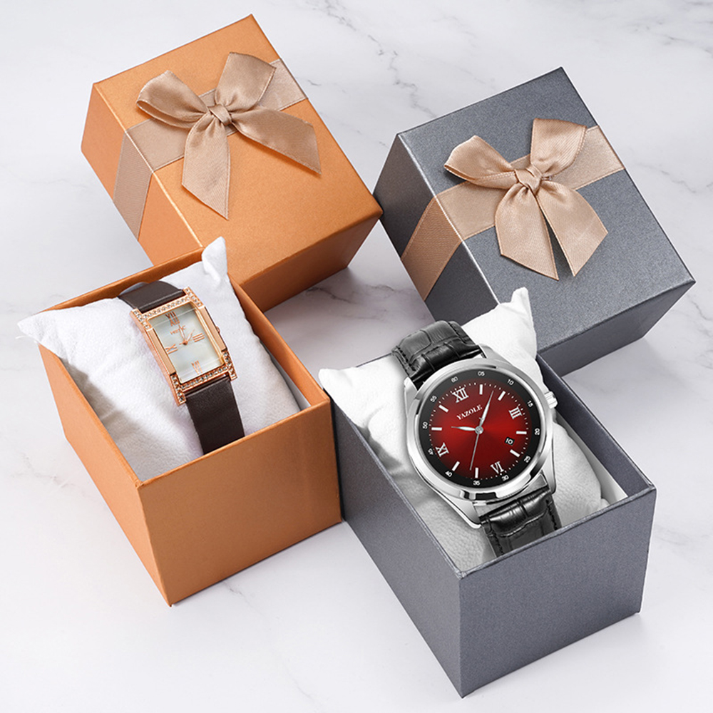 Men Accessories Organiser - New Bowknot Watch Box with Pillow