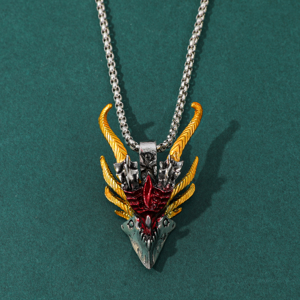 Men'S Accessories Jewelry - Retro Hip-Hop Evil Dragon Head Pendant