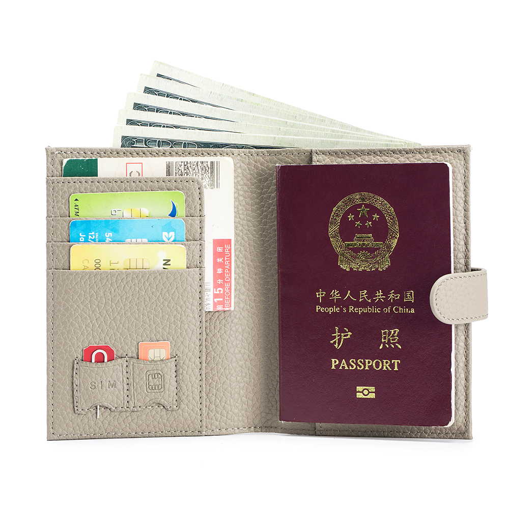 Men'S Accessories Travel Bag - Genuine Cow Leather Passport Holder Travel