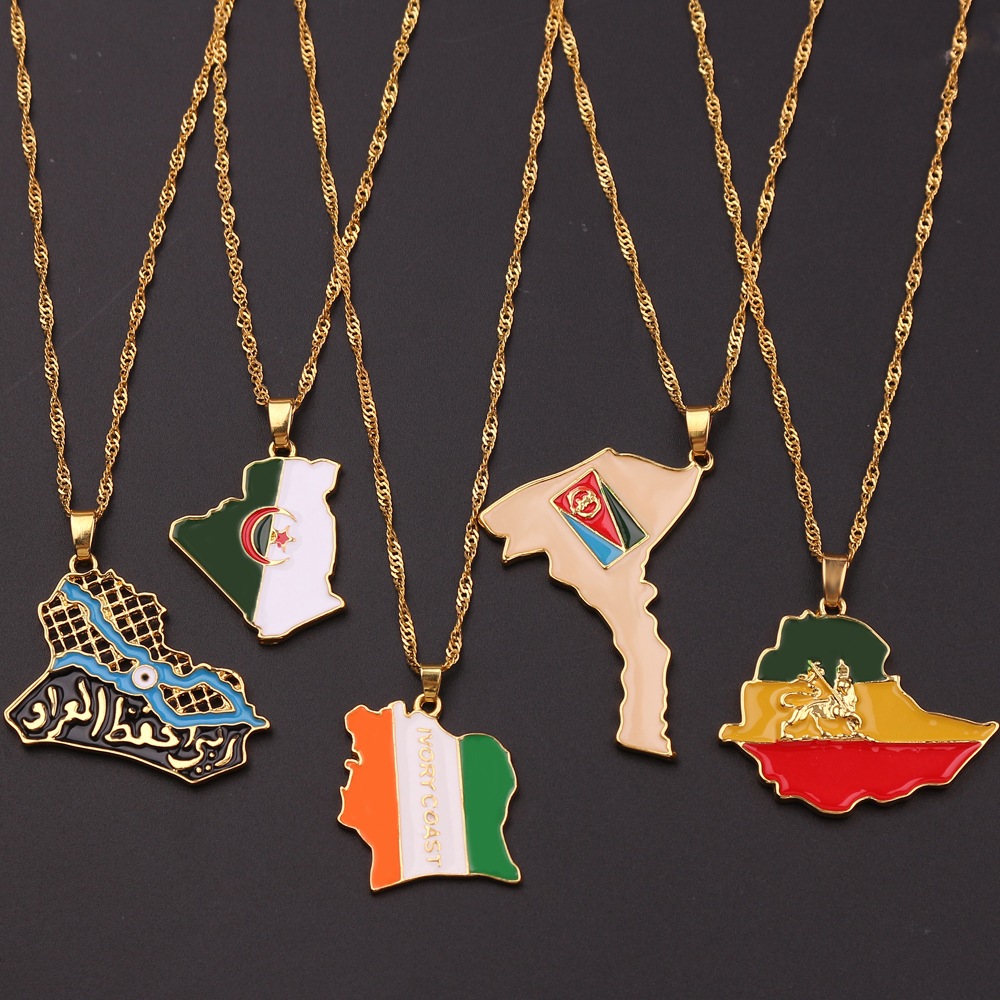 Men'S Accessories Jewelry - Fashion Trend World Map Necklace Creative