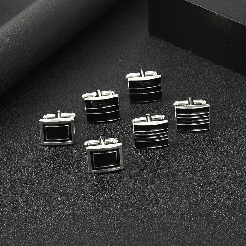 Men'S Accessories Jewelry - High Quality French Square Cufflinks for