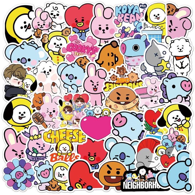 Men Accessories Gift Set - BT21 koya RJ Shooky Man Chimmy