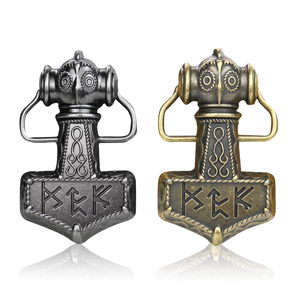 Western Odin Hammer Belt Buckl - Men'S Viking Accessories ulasan dan harga