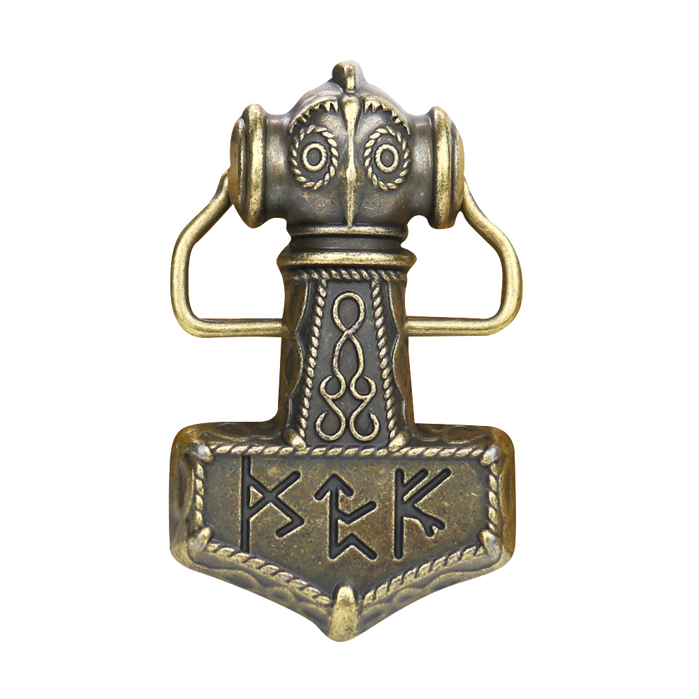 Western Odin Hammer Belt Buckl - Men'S Viking Accessories ulasan dan harga
