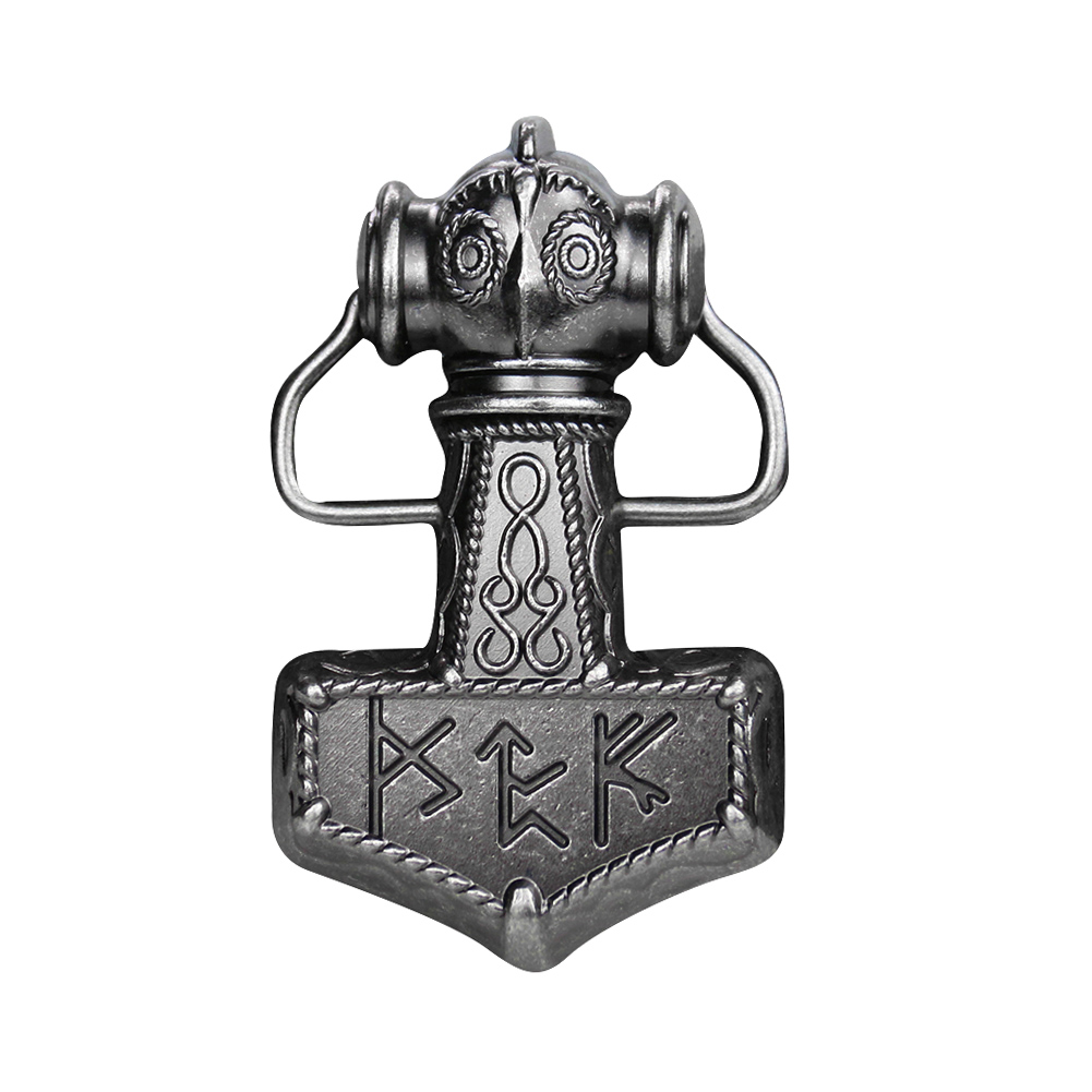 Western Odin Hammer Belt Buckl - Men'S Viking Accessories ulasan dan harga