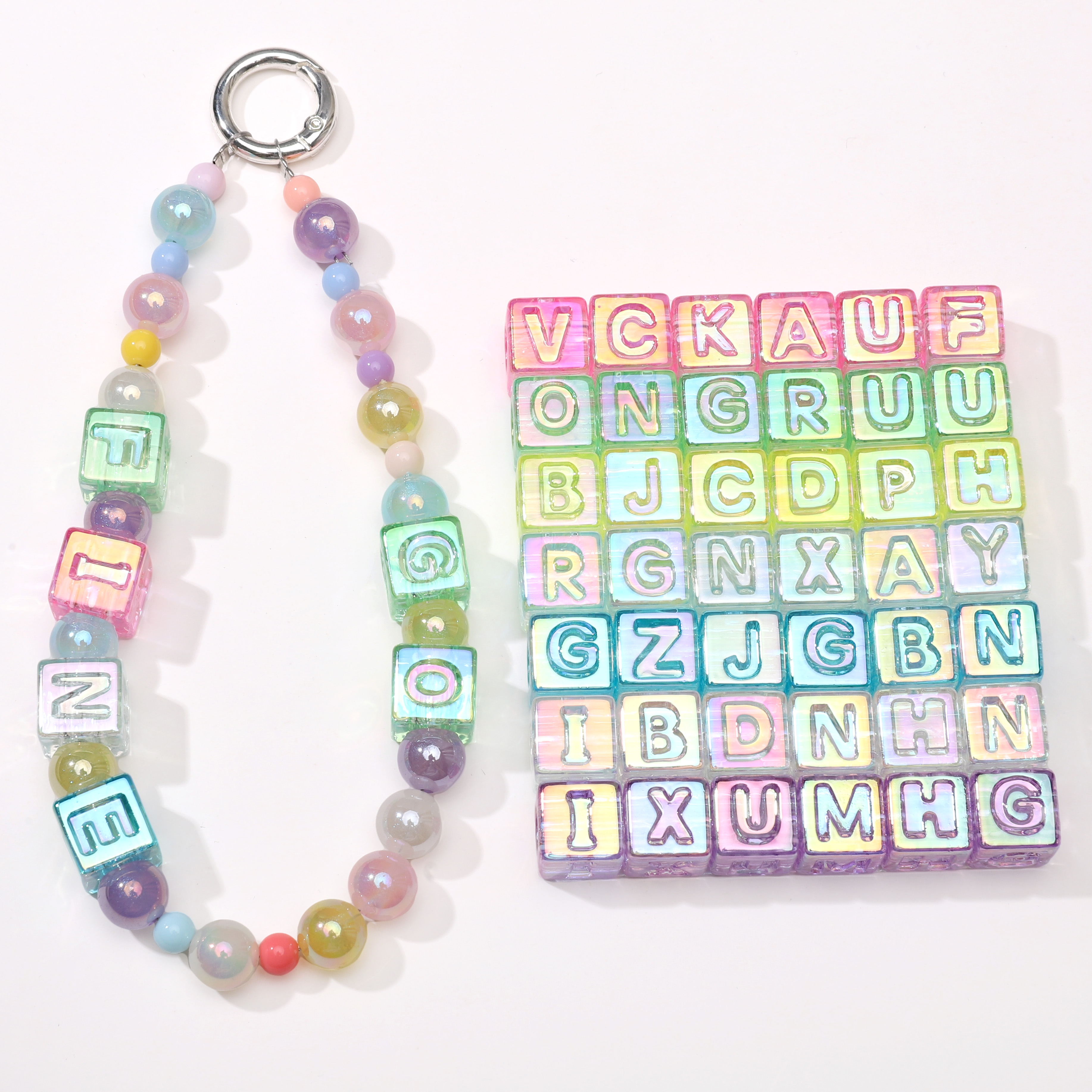 10Pcs beading Colorful Clear L - Men Accessories Wedding ulasan dan harga