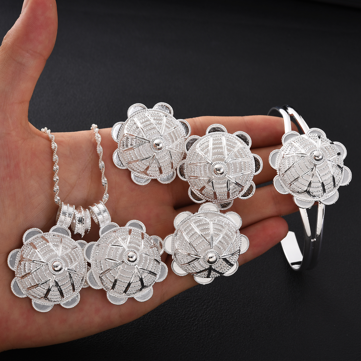 Africa Silver Color Jewelry Ac - Men Accessories Ring And Bracelet ulasan dan harga