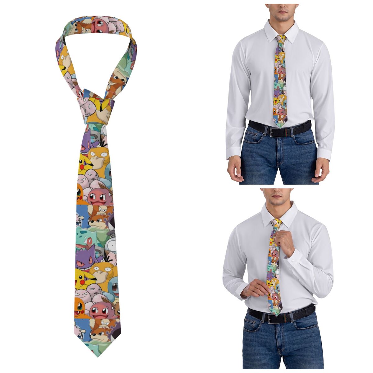 Pokemoned Pikachu Neckties Uni - Men Accessories Wedding ulasan dan harga