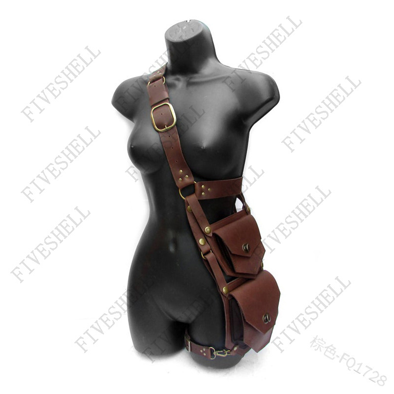 Medieval Renaissance Waist PU  - Men'S Viking Accessories ulasan dan harga