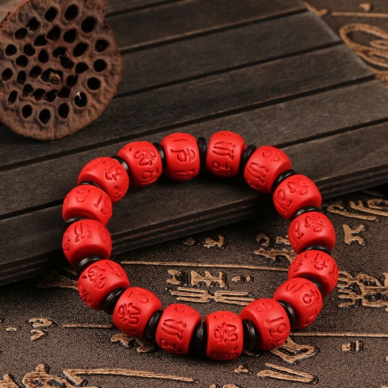 Chinese 13*9MM Beads Red Organ - Bead Bracelet Men ulasan dan harga