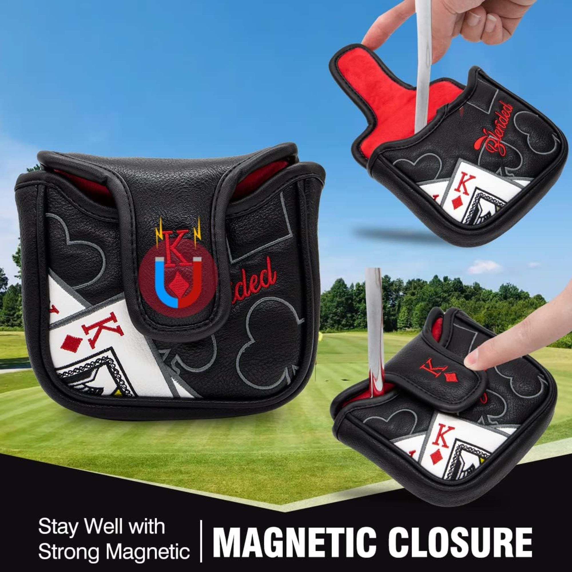 King Of Hearts Embroidered Mal - Men Accessories Style ulasan dan harga