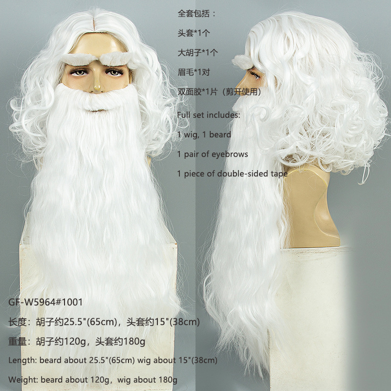Christmas Santa Claus Hair Wig - Men Accessories Style ulasan dan harga