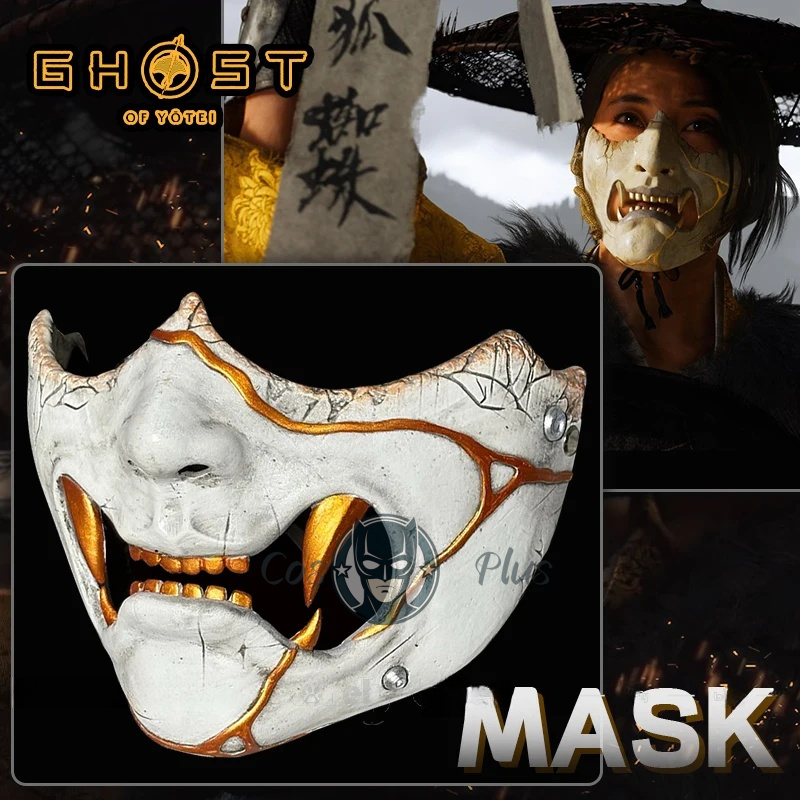 Game Ghost of Yotei Atsu Mask  - Men'S Accessories Anime ulasan dan harga