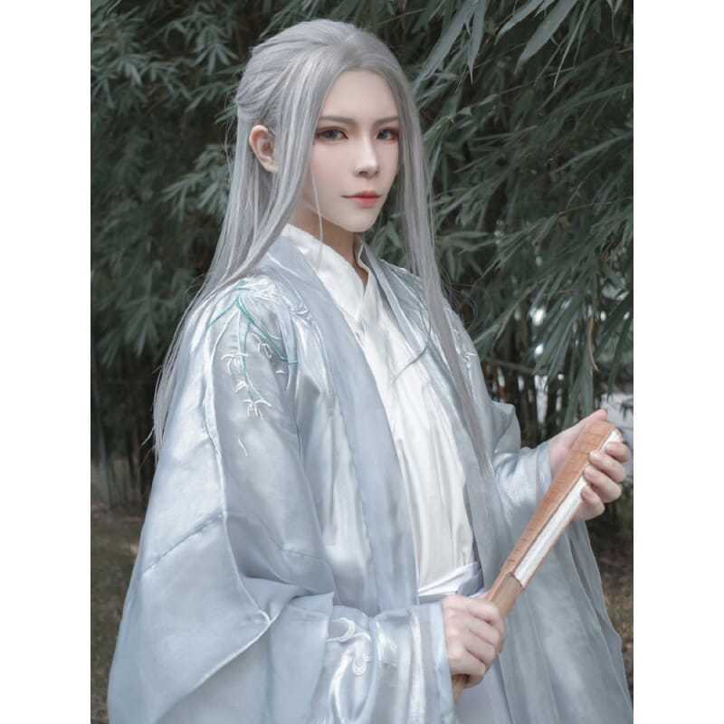 Men Hanfu Long Straight Hair A - Men'S Accessories Anime ulasan dan harga