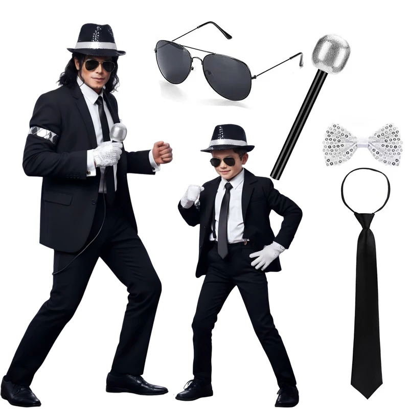 Boys Men 80s Disco Costume Mic - Men Accessories Style ulasan dan harga