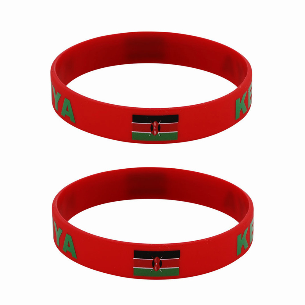 2pcs Kenya Silicone Bracelets  - Men Accessories Kenya ulasan dan harga