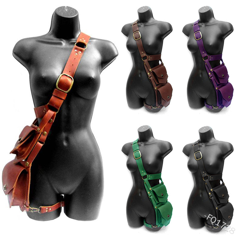Medieval Pouch Bag Belt Leathe - Men'S Viking Accessories ulasan dan harga