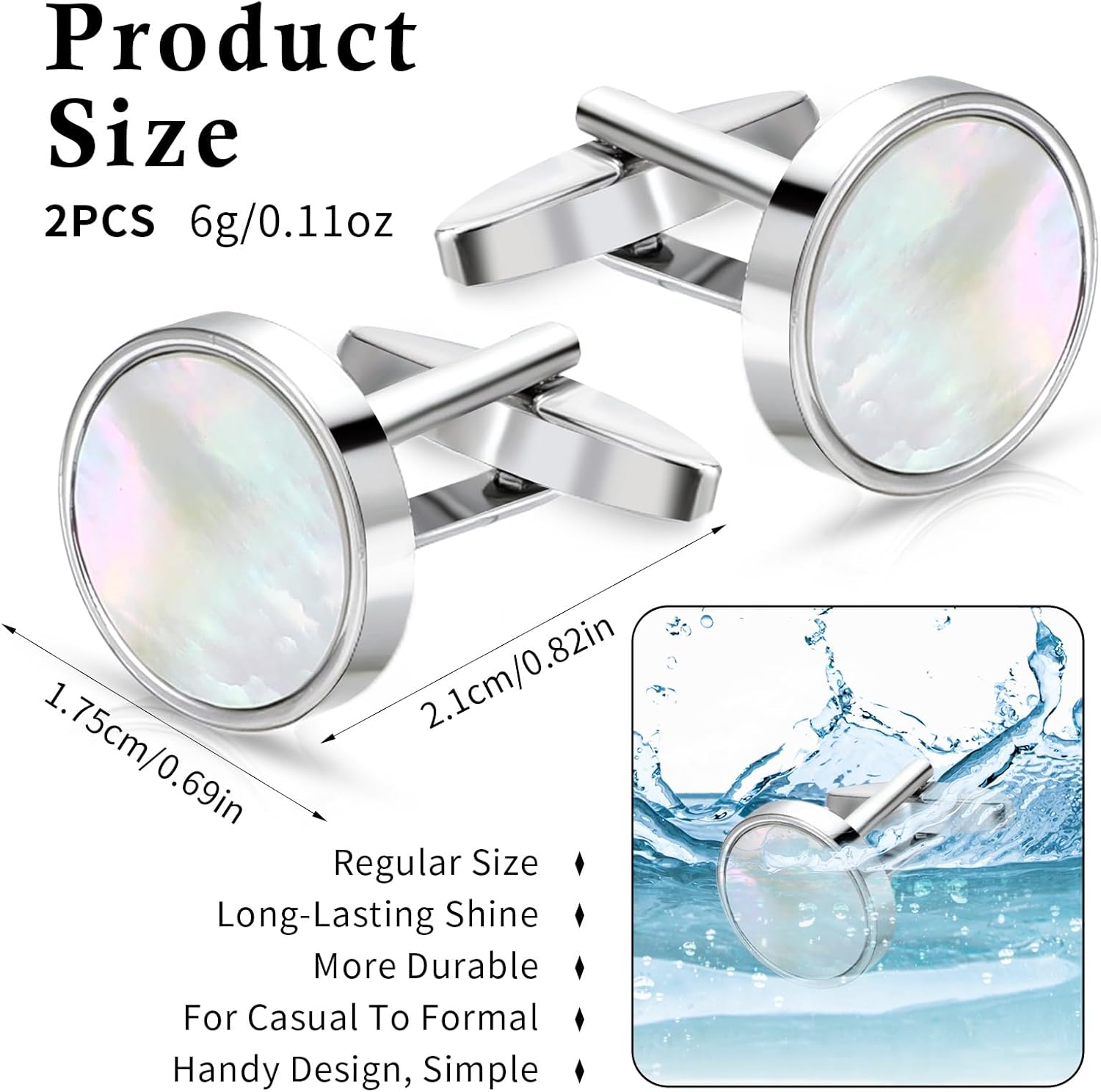 Classic Black Cufflinks for Me - Men Accessories Wedding ulasan dan harga