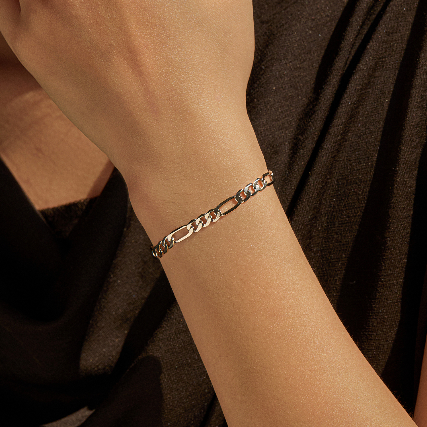 MODIAN 925 Sterling Silver 3 S - Men Accessories Chain And Bracelet ulasan dan harga