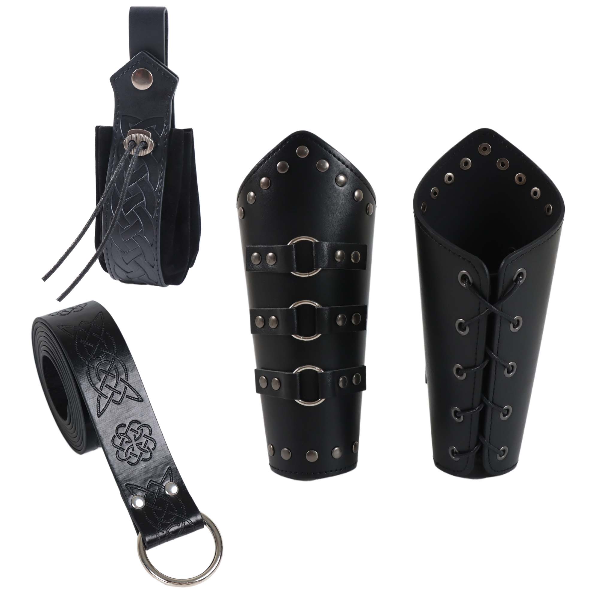 Men Arm Armor PU Leather Medie - Men'S Viking Accessories ulasan dan harga