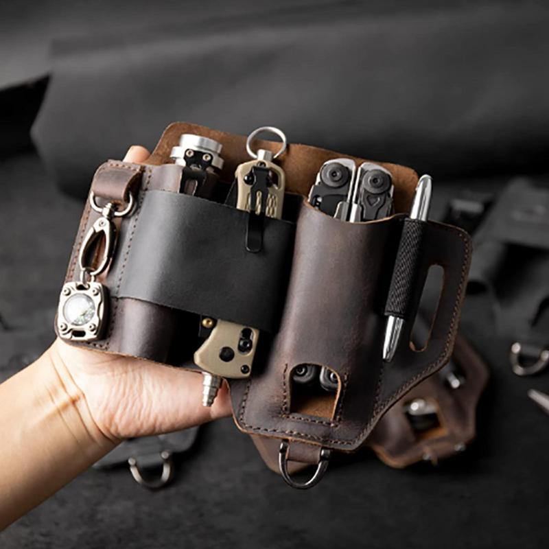 Men Leather EDCs Organizer She - Men Accessories Organiser ulasan dan harga