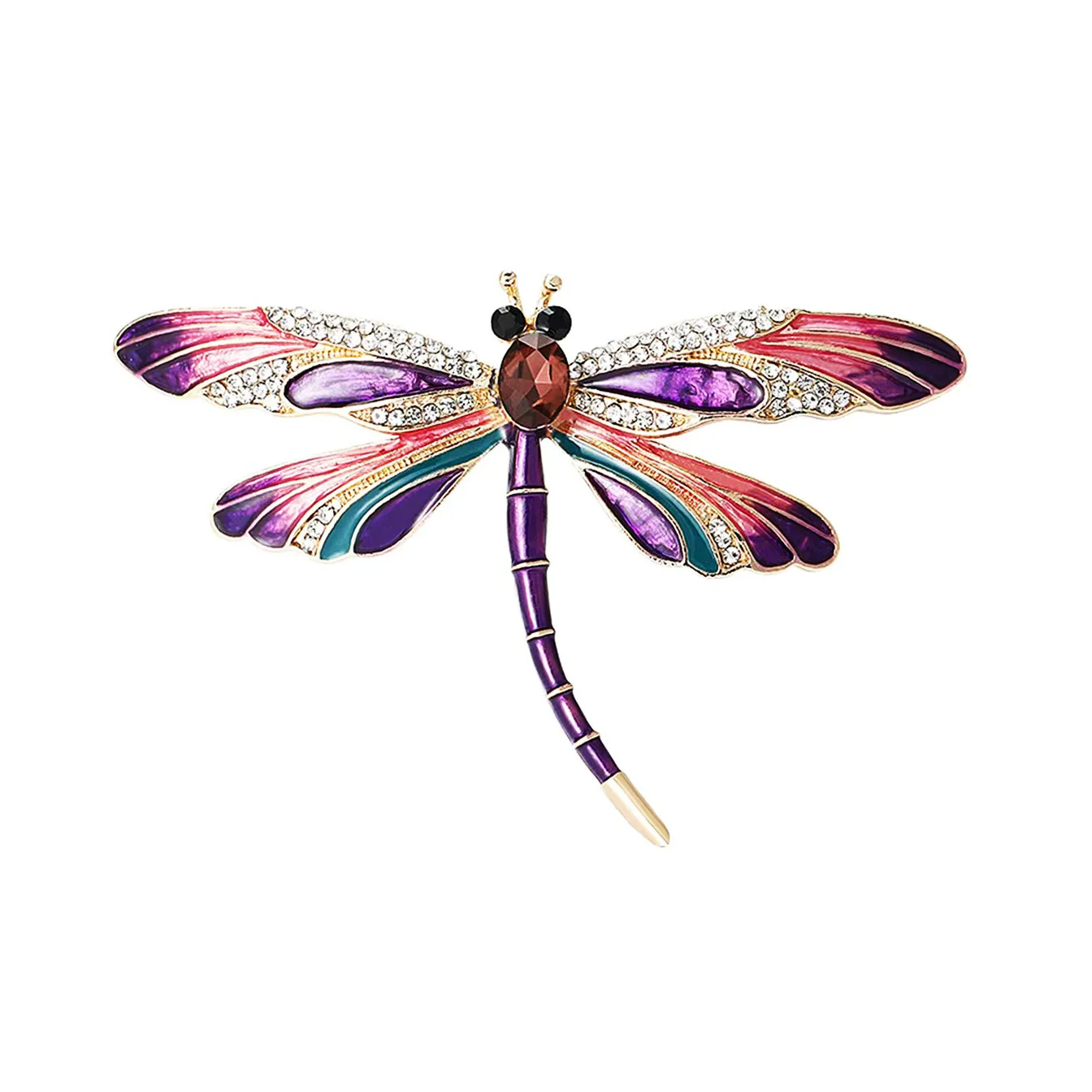 1Pc Trendy Dragonfly Brooches  - Men'S Accessories Trends 2025 ulasan dan harga