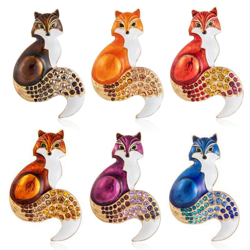 1Pc Retro Fox Brooch for Men W - Men'S Accessories Trends 2025 ulasan dan harga