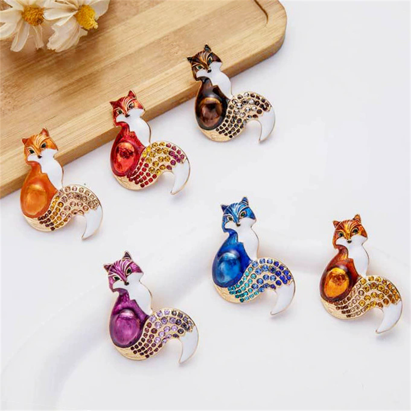 1Pc Retro Fox Brooch for Men W - Men'S Accessories Trends 2025 ulasan dan harga