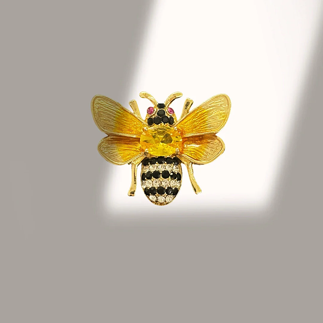 1Pc Trendy Little Bee Brooch f - Men'S Accessories Trends 2025 ulasan dan harga