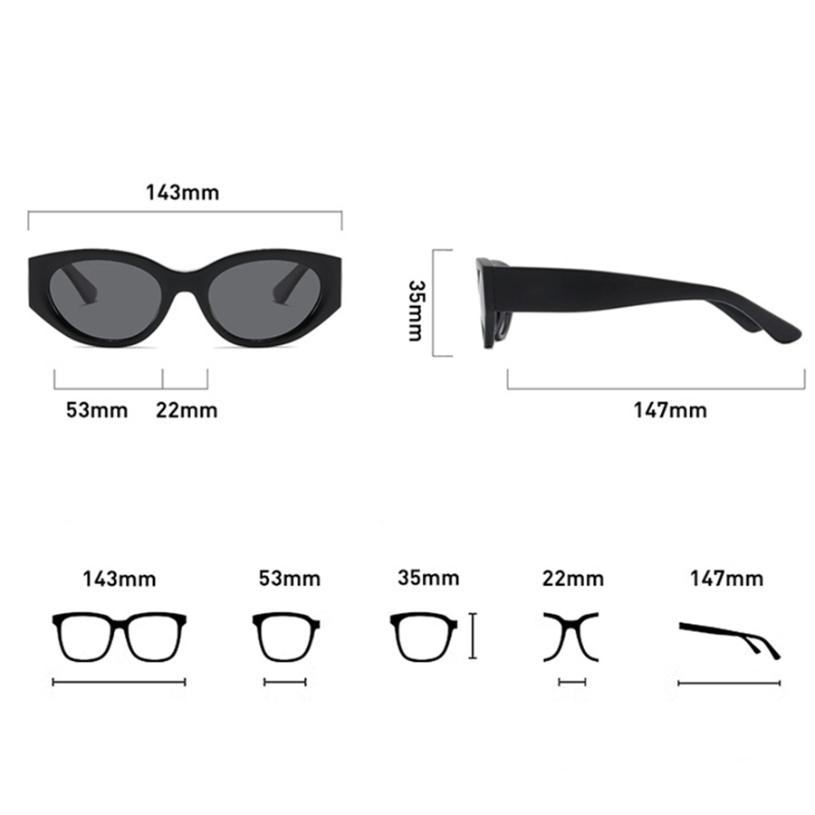 Women Men Classic Cat-Eye Pola - Men Accessories Style ulasan dan harga