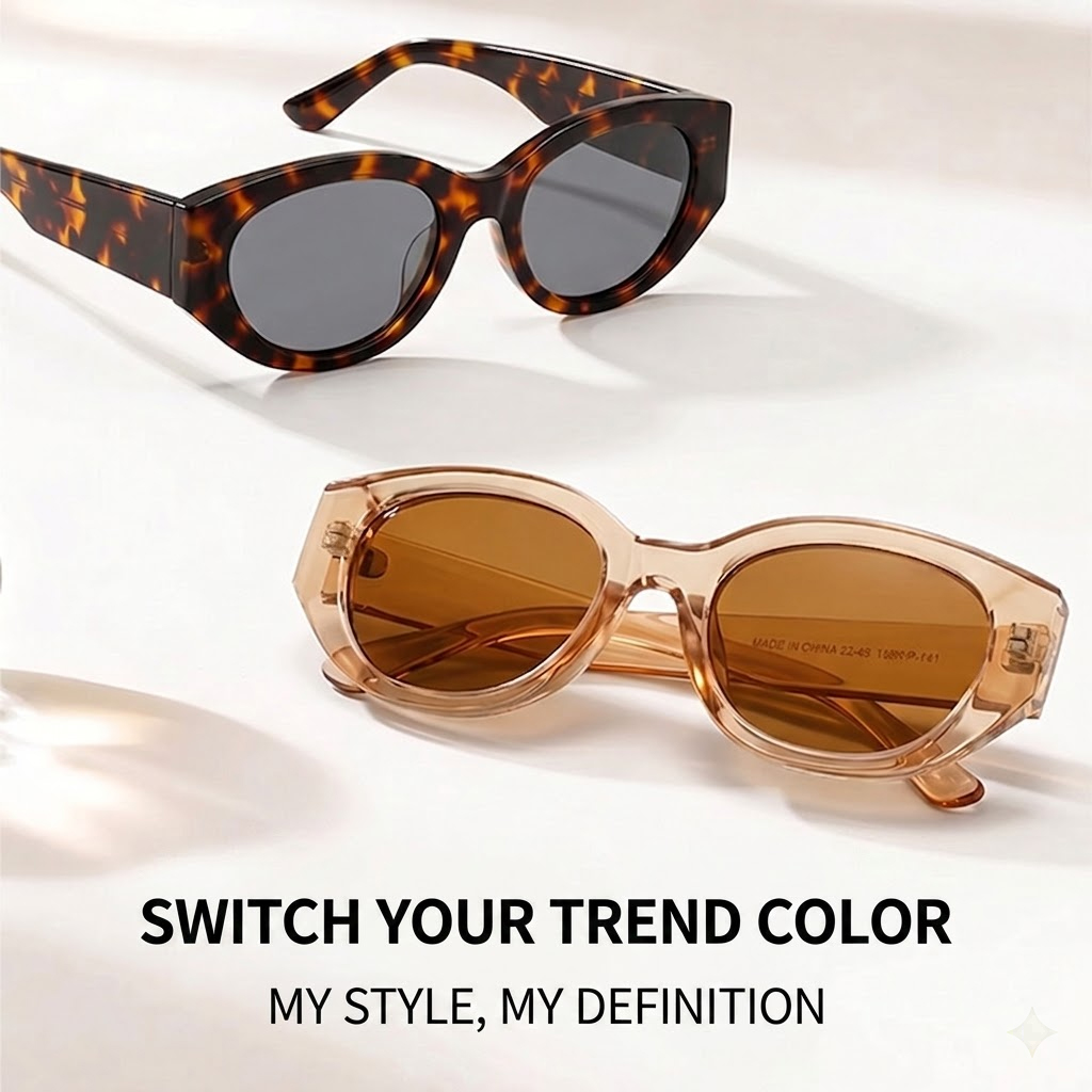 Women Men Classic Cat-Eye Pola - Men Accessories Style ulasan dan harga