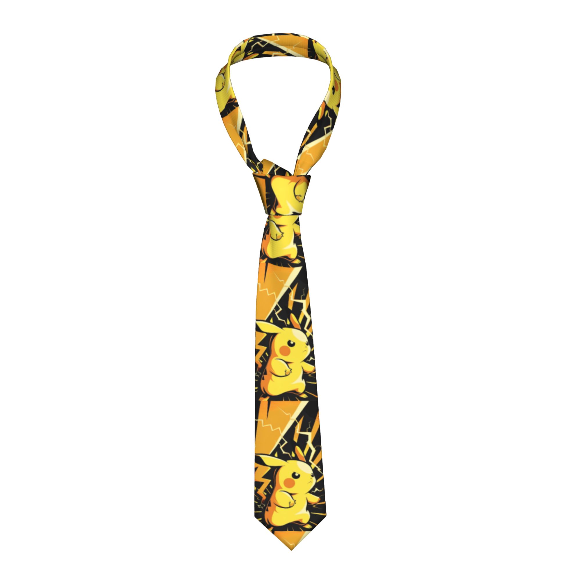 Cute Pikachu Neckties Men Slim - Men Accessories Wedding ulasan dan harga