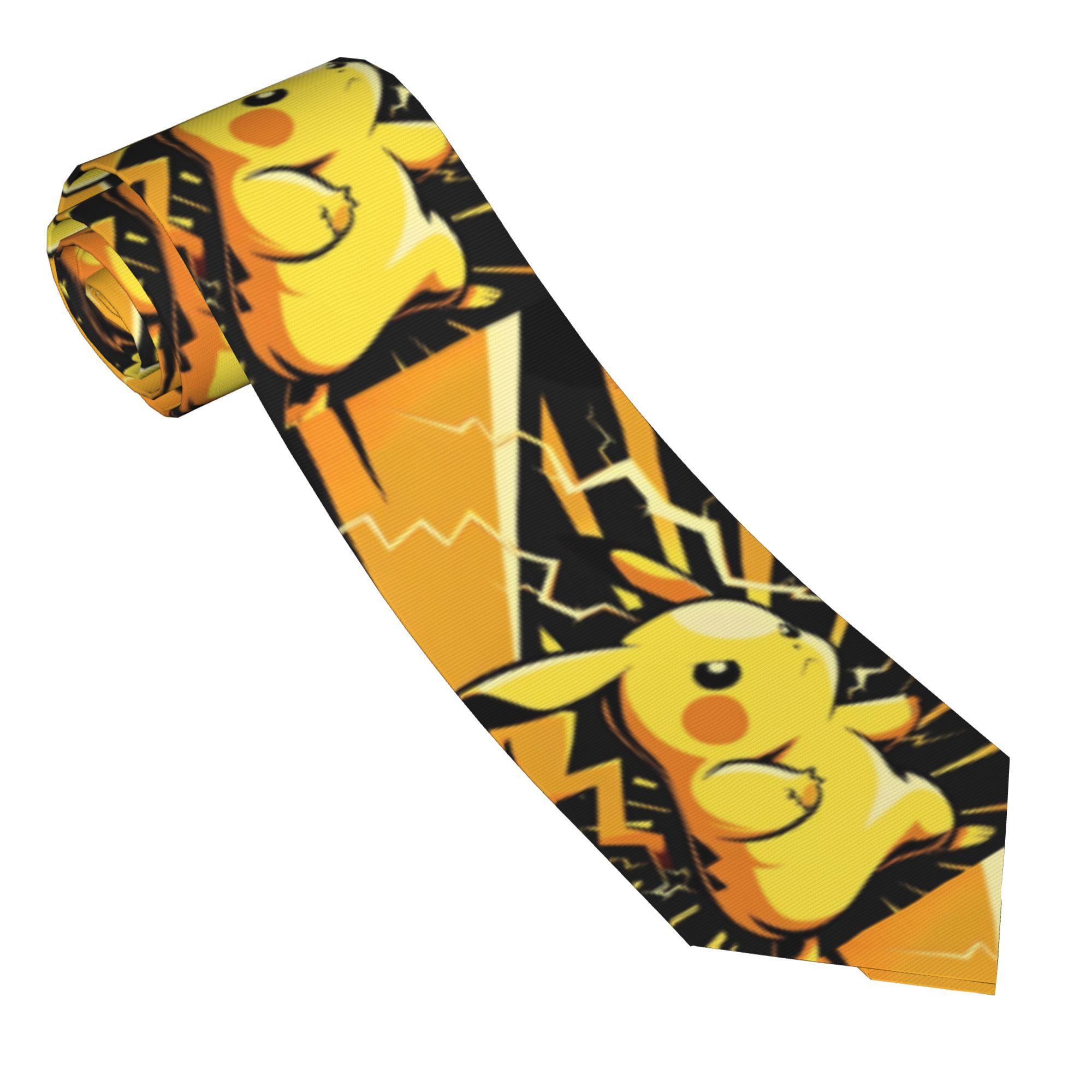 Cute Pikachu Neckties Men Slim - Men Accessories Wedding ulasan dan harga