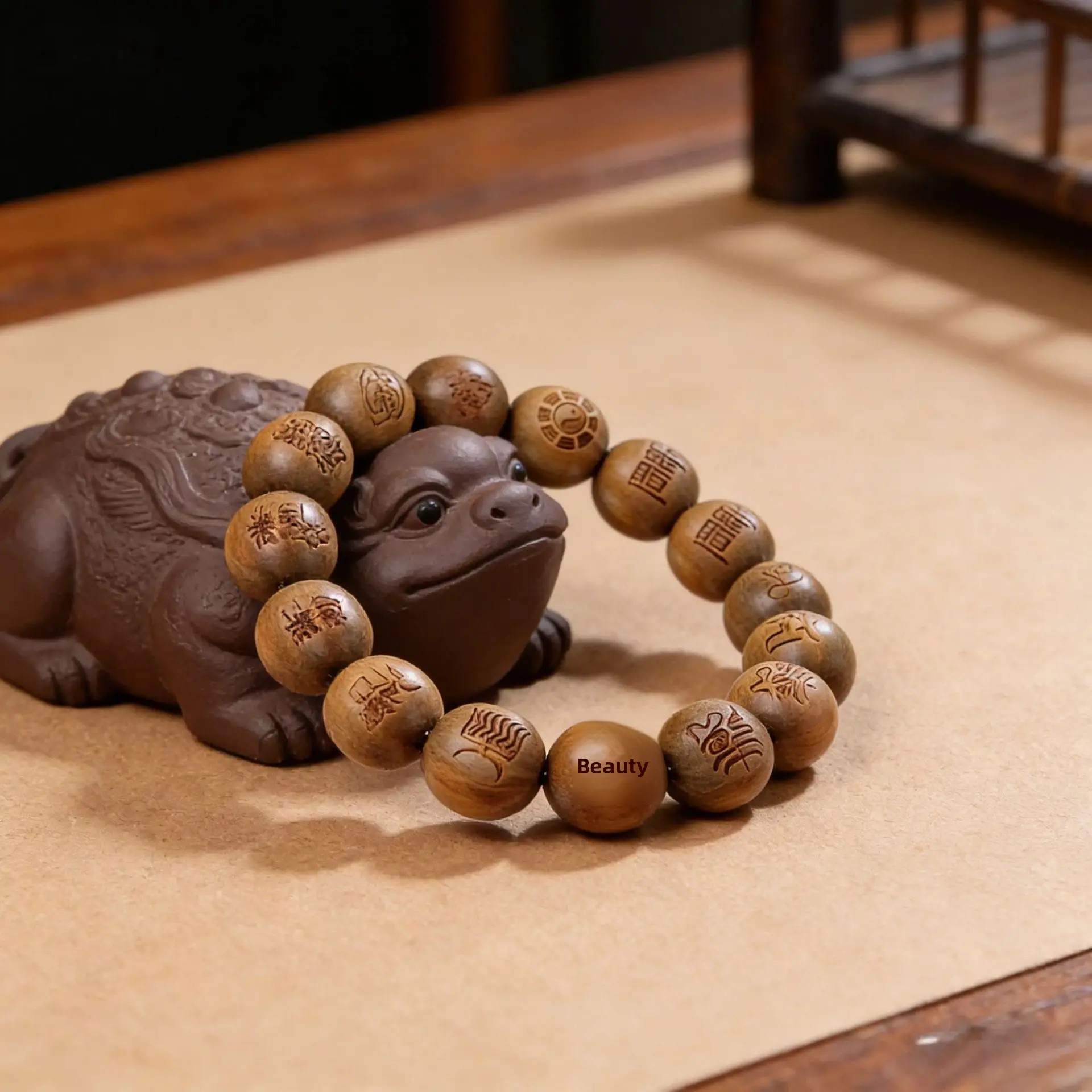 Lucky Luxury Green Sandalwood  - Bead Bracelet Men ulasan dan harga