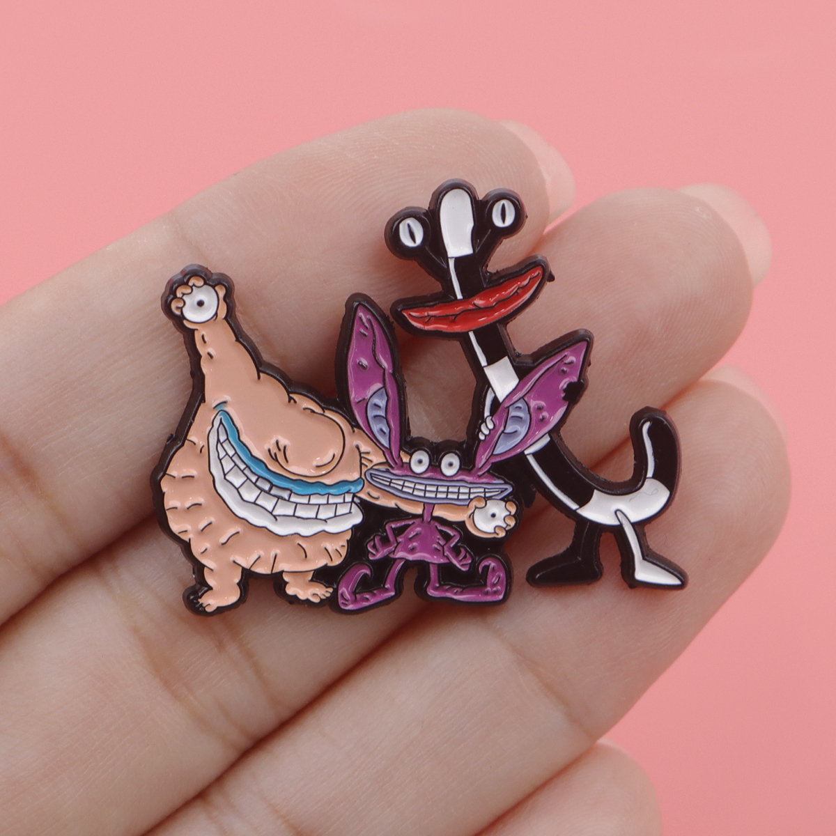 Cartoon Monster Enamel Pin Bad - Men'S Accessories Jewelry ulasan dan harga