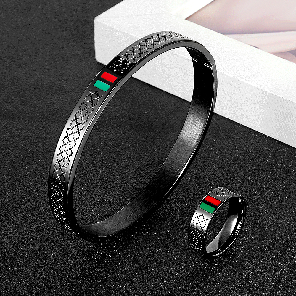 Zalman Classic Brand Green Red - Men Accessories Ring And Bracelet ulasan dan harga