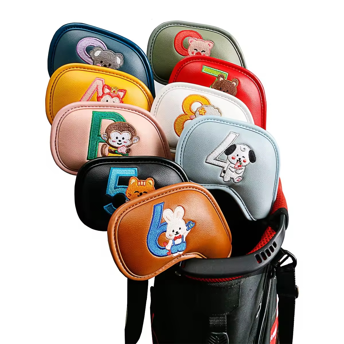 9Pcs Cute Cartoon Animal Golf  - Men Accessories Style ulasan dan harga