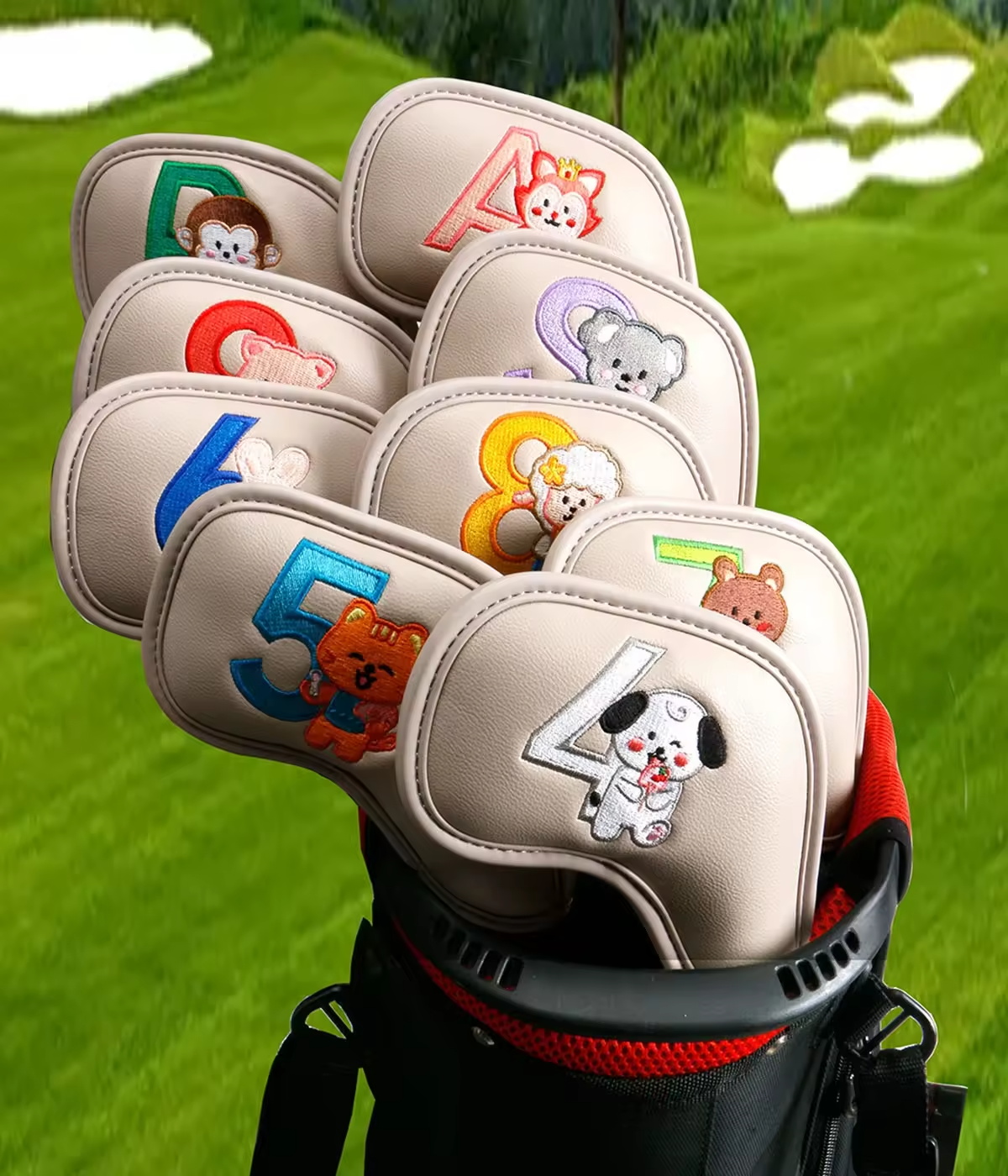 9Pcs Cute Cartoon Animal Golf  - Men Accessories Style ulasan dan harga