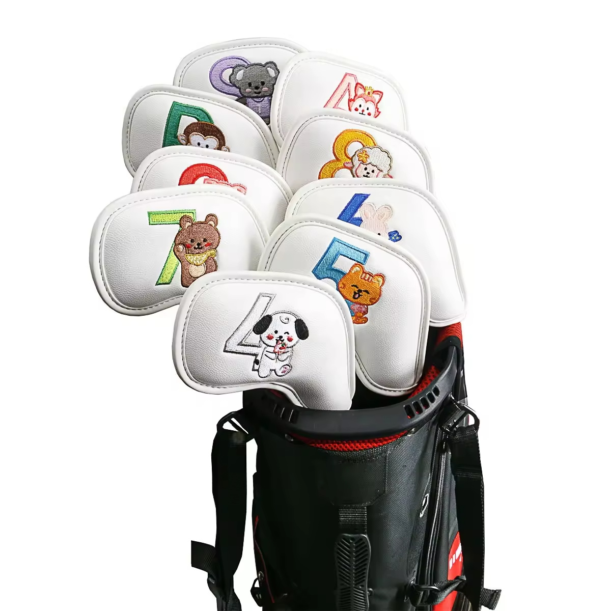 9Pcs Cute Cartoon Animal Golf  - Men Accessories Style ulasan dan harga