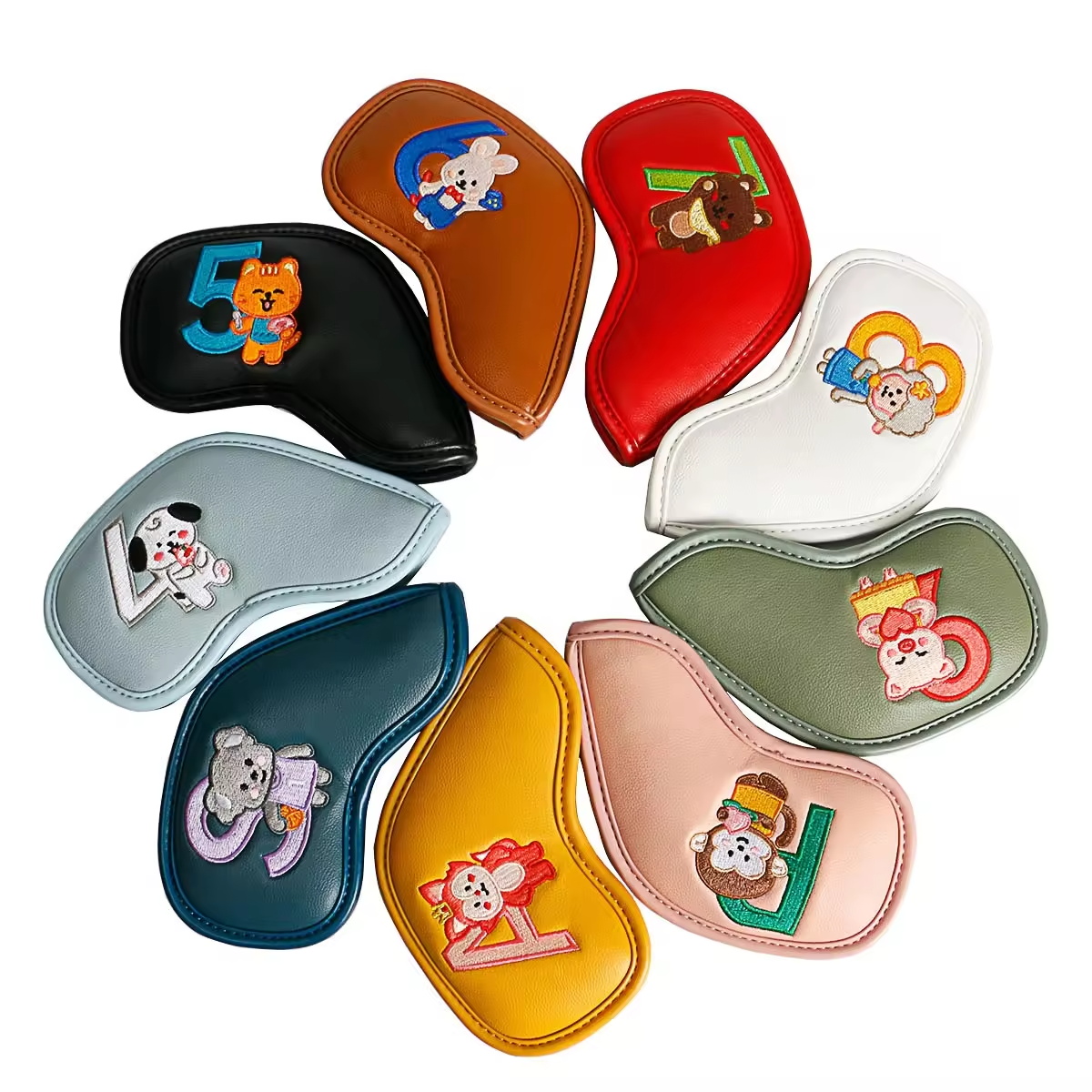 9Pcs Cute Cartoon Animal Golf  - Men Accessories Style ulasan dan harga