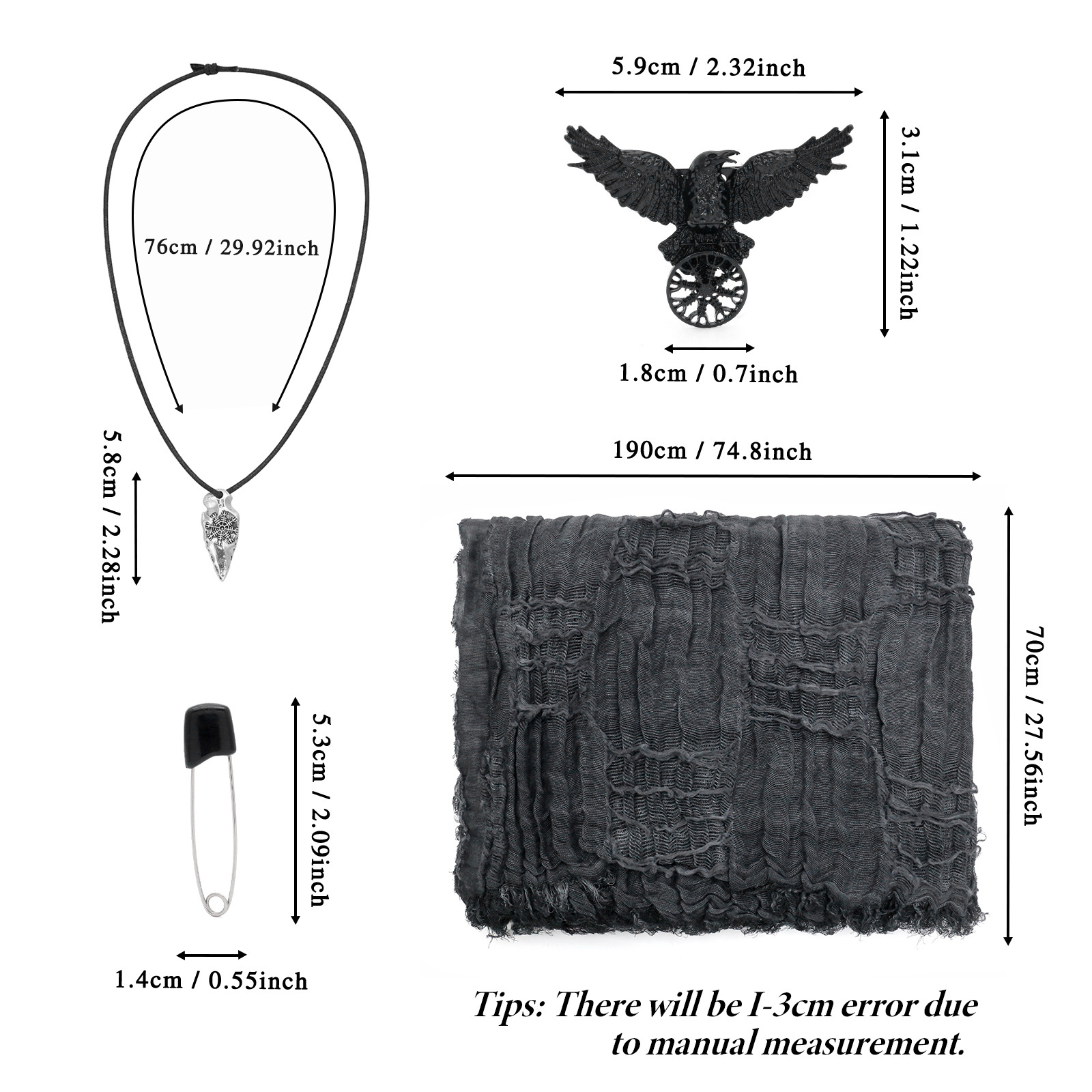 Medieval Viking Cloak Distress - Men'S Viking Accessories ulasan dan harga