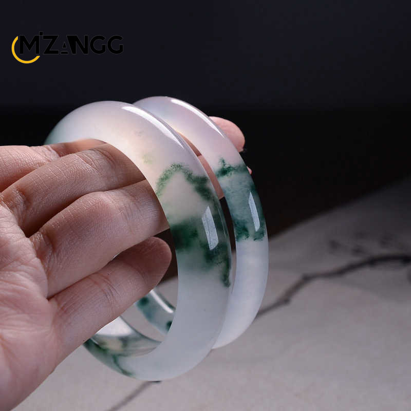 Natural Green Jadeite Bangle J - Men Accessories Style ulasan dan harga