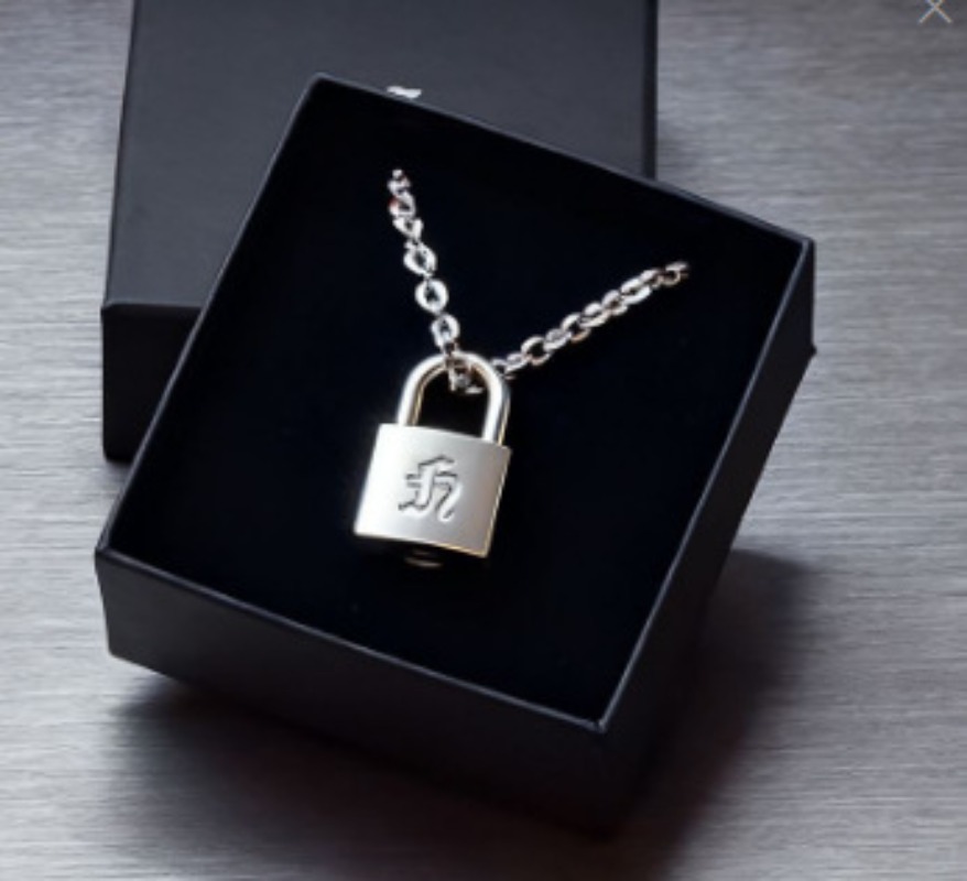 Smooth Matte Finish Metal Lock - Men'S Accessories Jewelry ulasan dan harga