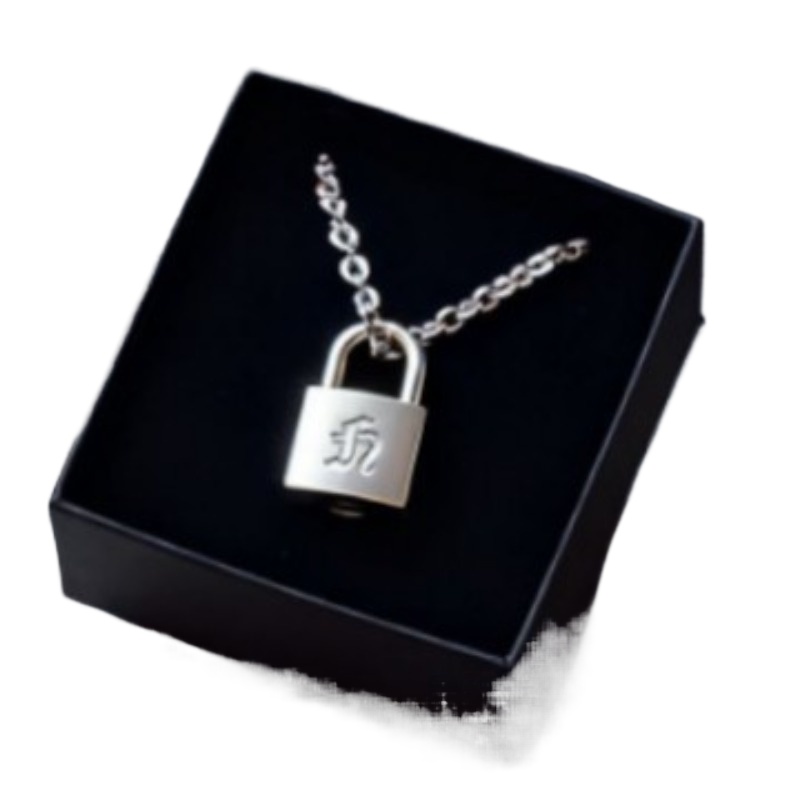 Smooth Matte Finish Metal Lock - Men'S Accessories Jewelry ulasan dan harga