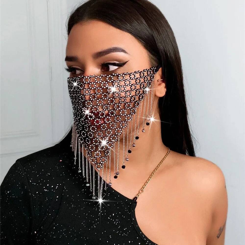 Women New Tassel Veil Masks He - Men'S Accessories Jewelry ulasan dan harga