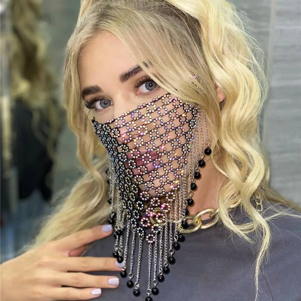 Women New Tassel Veil Masks He - Men'S Accessories Jewelry ulasan dan harga