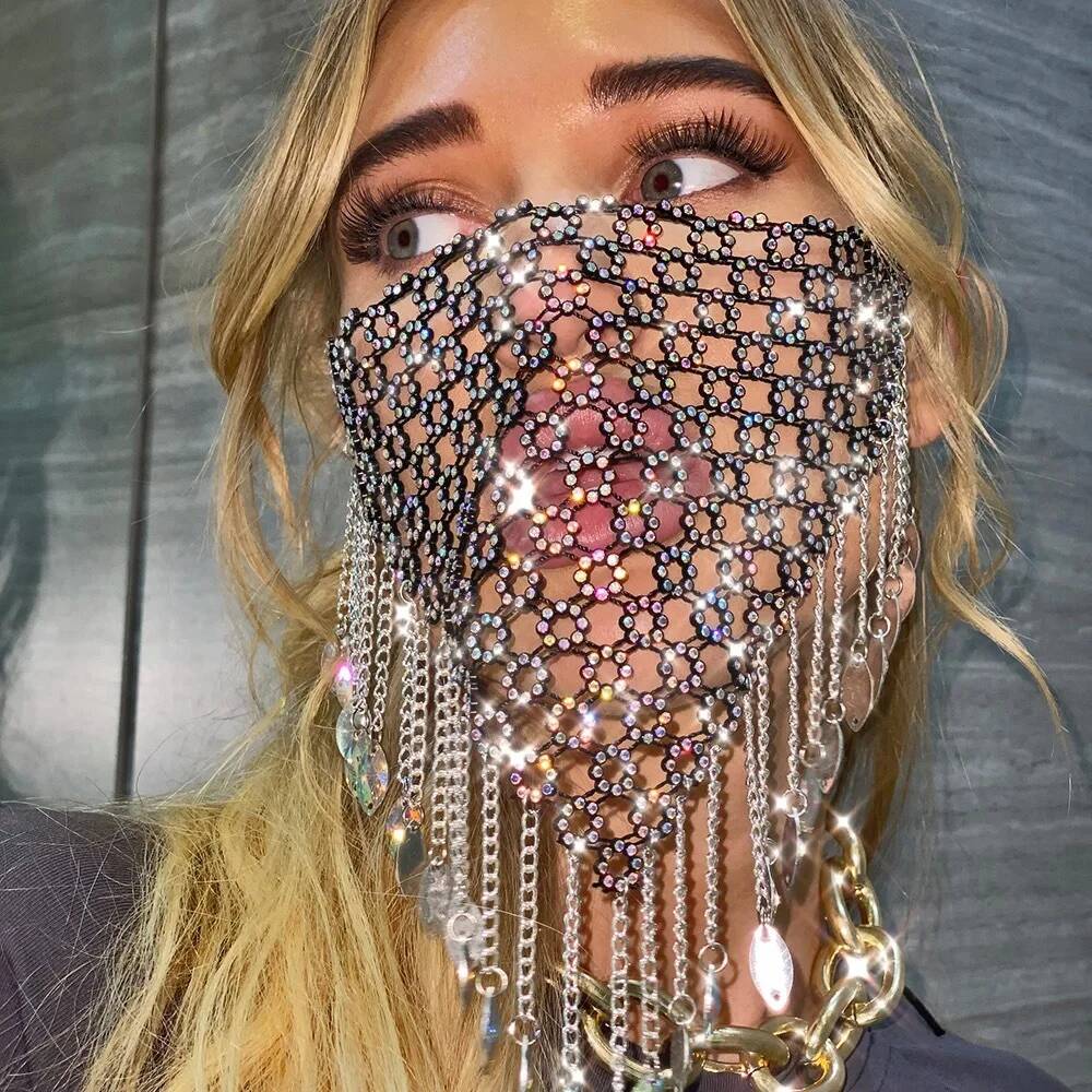 Women New Tassel Veil Masks He - Men'S Accessories Jewelry ulasan dan harga