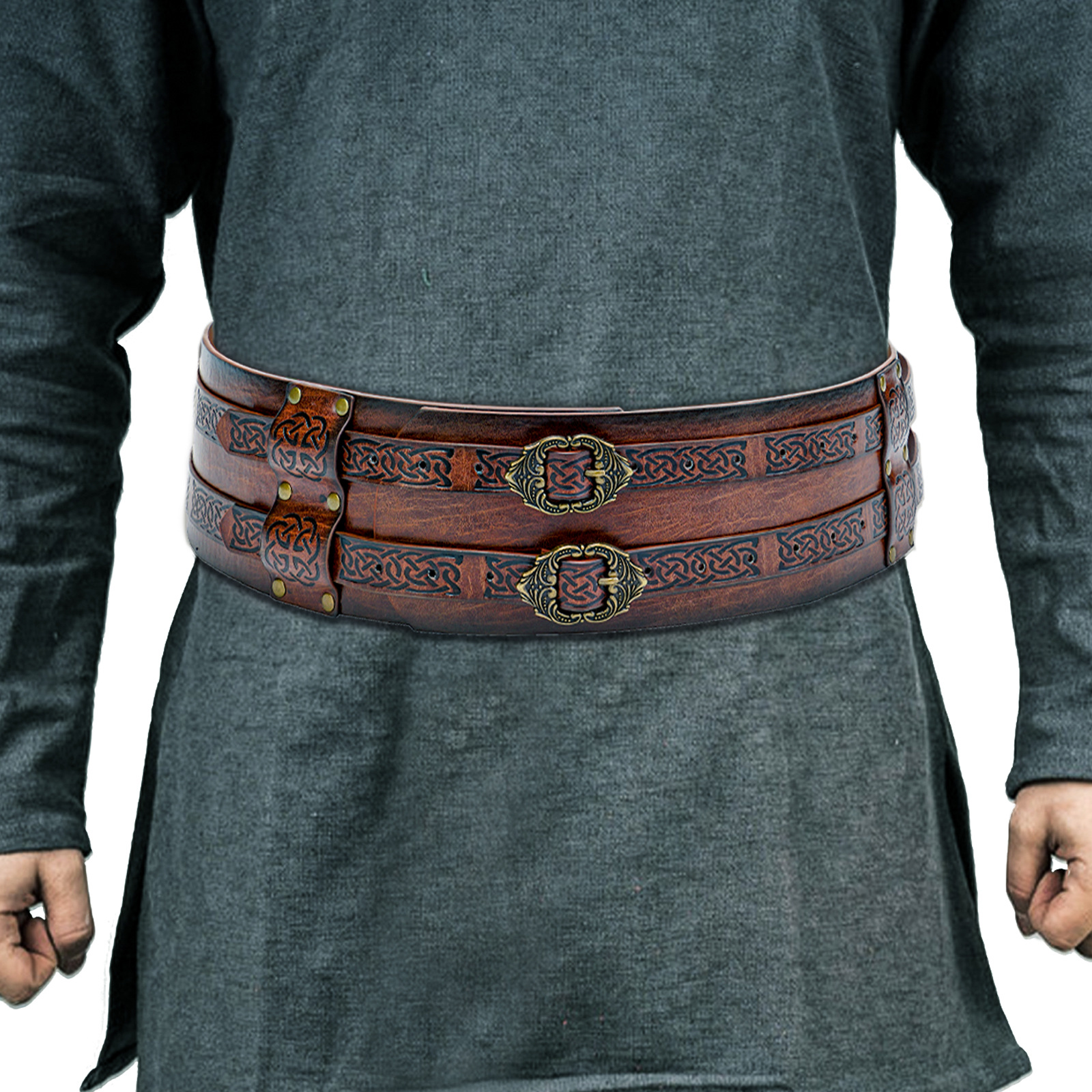 Men Women Runic Leather Belt D - Men'S Viking Accessories ulasan dan harga