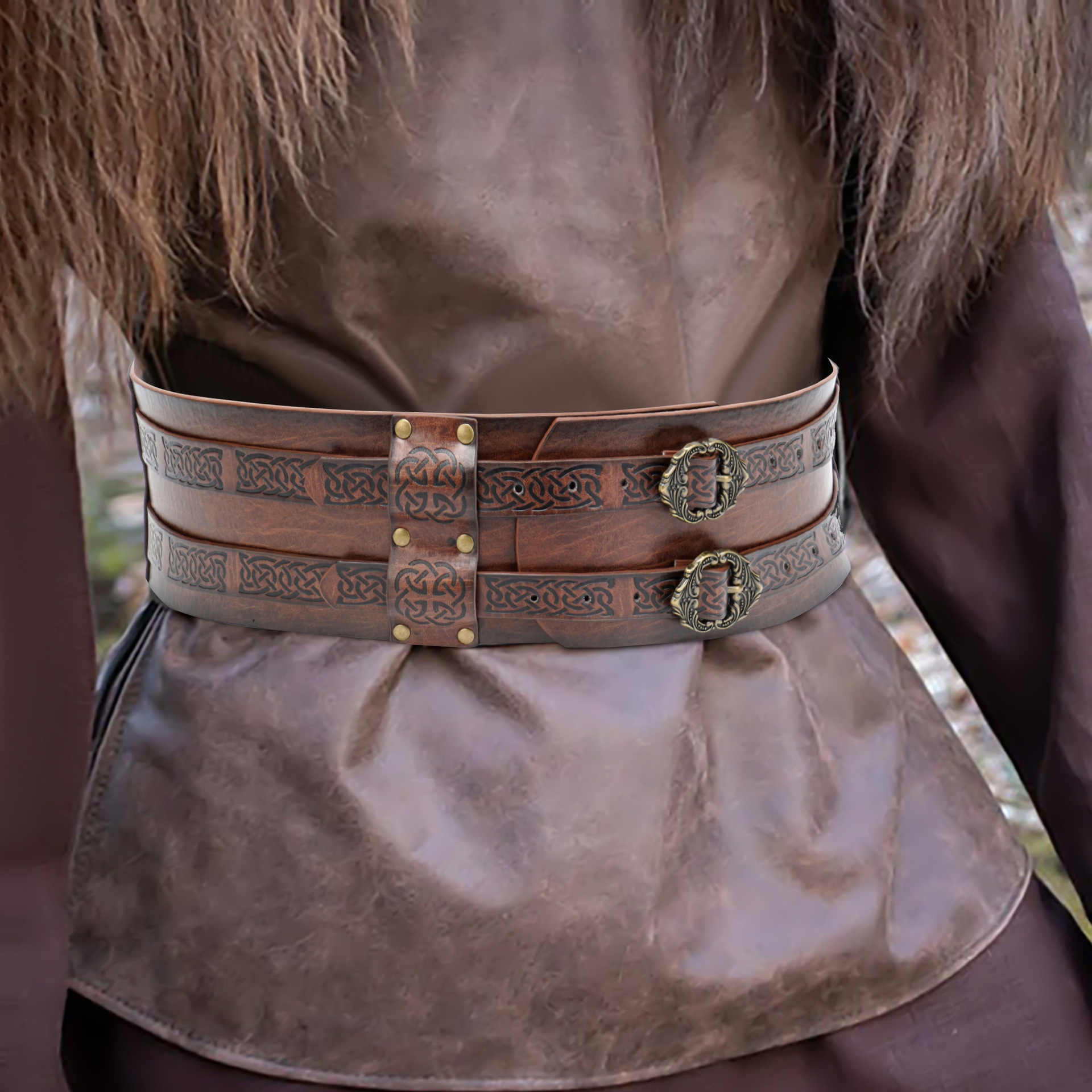 Men Women Runic Leather Belt D - Men'S Viking Accessories ulasan dan harga
