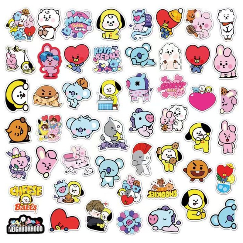 BT21 koya RJ Shooky Man Chimmy - Men Accessories Gift Set ulasan dan harga